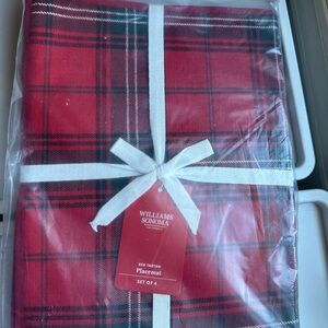 Williams Sonoma Red Tartan Holiday placemat